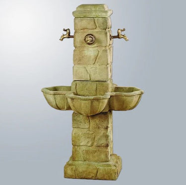 Giannini Garden Quattro Rustichella Outdoor Water Fountain for 4 Spout